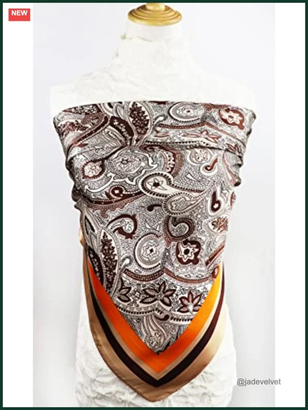 Satin Head Scarf for Women 35x35 in Silk Feel Hair Wrap Neck Scarf Square